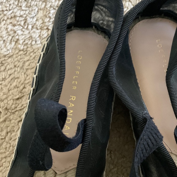 Loeffler Randall Black Mesh Espadrille Flats - Picture 4 of 10